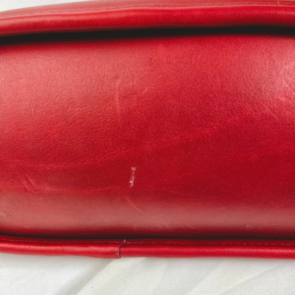 COACH Vintage Anderson Red Leather Crossbody Bag 9976 Gold Hardware - Picture 2 of 14